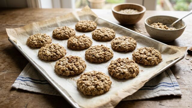 4-Ingredient Pantry Win: Soft and Chewy Banana Oat Cookies
