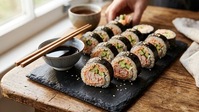 These 3-Minute Lazy Sushi Rolls Are the Ultimate Instant Craving Hack