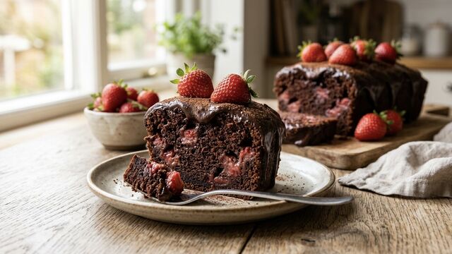 This Super Moist Strawberry Chocolate Cake Is My Absolute Favorite Summer Obsession