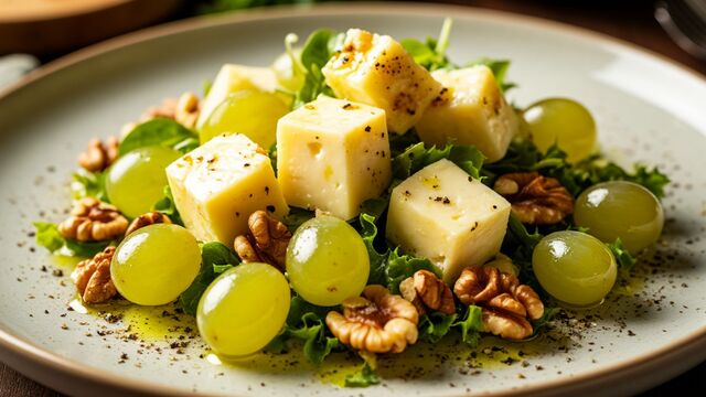 Sweet Meets Savory: The 10-Minute Fried Cheese and Grape Salad That’s Pure Magic