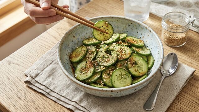 5-Minute Korean-Style Cucumbers: The Easiest Spicy Pickle Side Dish You Can Whip Up Right Now