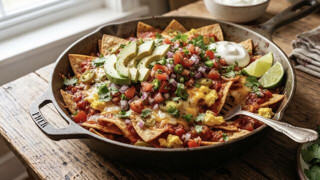 Make This Loaded Mexican Chilaquiles Skillet Next Time You Want an Epic Breakfast