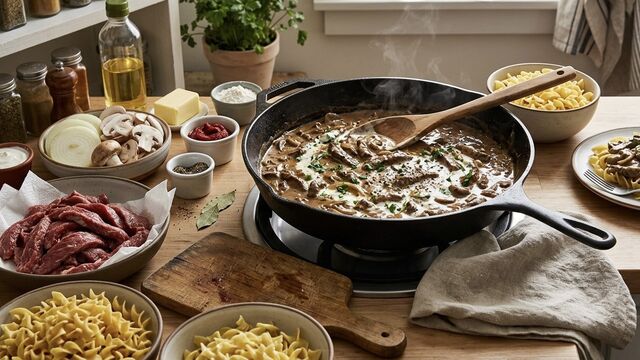 This Easy Beef Stroganoff Is the Ultimate Weeknight Dinner Trick