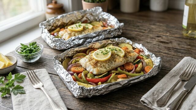 Juicy Fish & Veggie Dinner with Zero Cleanup: The Foil Packet Pollock Secret