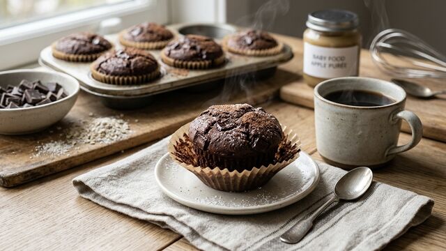 This 2-Ingredient Baking Trick Makes Fudgy, Brownie-Style Chocolate Muffins in Minutes