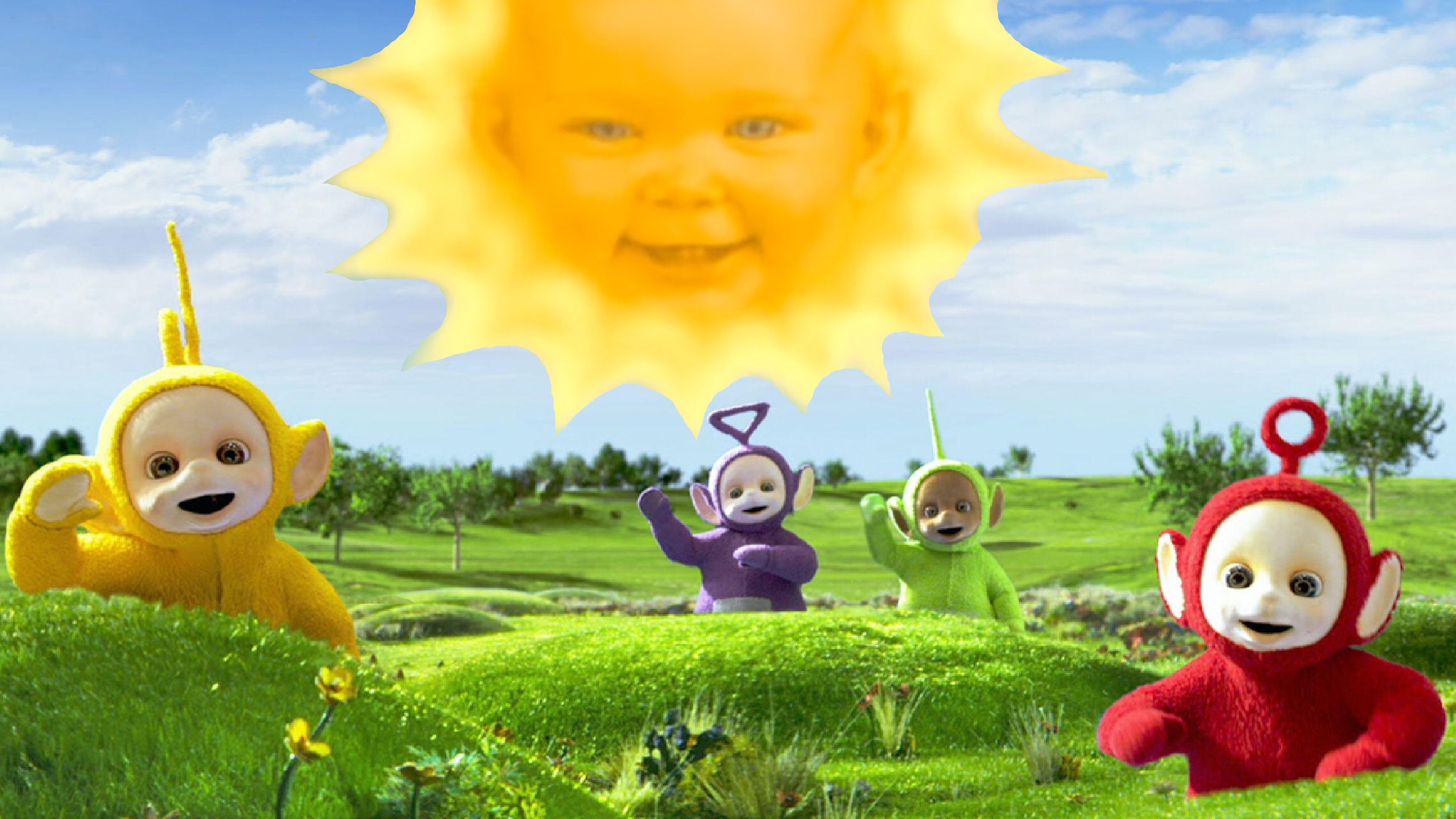 Teletubbies Sun Wallpaper